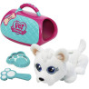Pet Parade Giochi Preziosi – Cucciolo + Portantina | Giocattolo Interattivo 3+ anni