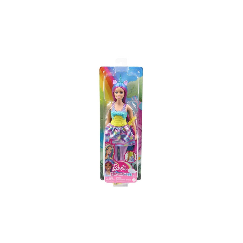 Barbie Dreamtopia Unicorno Arcobaleno HGR18 – Bambola fiabesca per bambine 3+ | Mattel