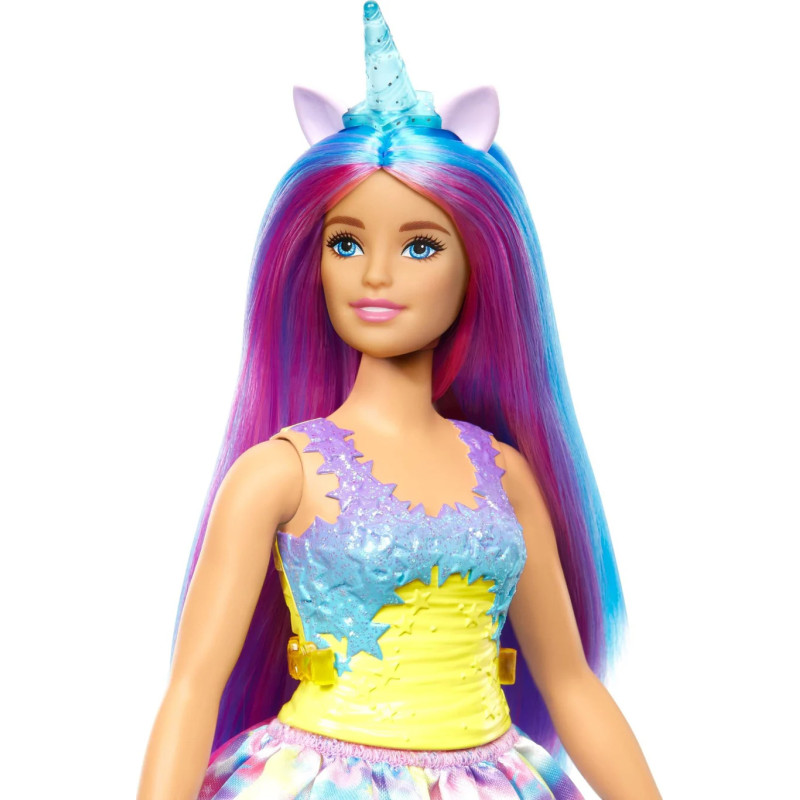 Barbie Dreamtopia Unicorno Arcobaleno HGR18 – Bambola fiabesca per bambine 3+ | Mattel