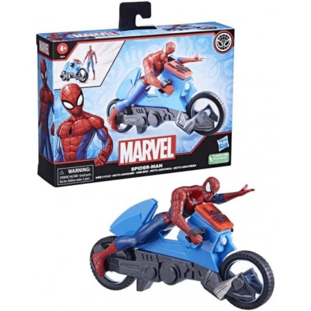 Spider-Man Web Cycle con Moto e Action Figure Hasbro