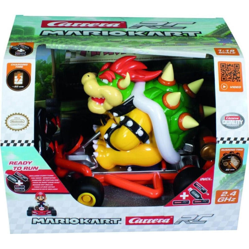 Carrera RC 2,4 GHz Mario Kart Pipe Kart Bowser – RC Auto Radiocomandata Licenza Nintendo | E‑Commerce
