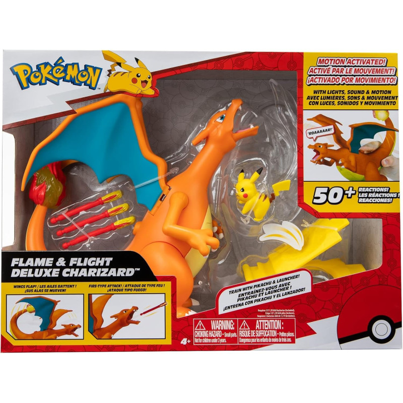 Charizard Elettronico Pokémon Bizak | Giocattolo Interattivo con Luci e Suoni