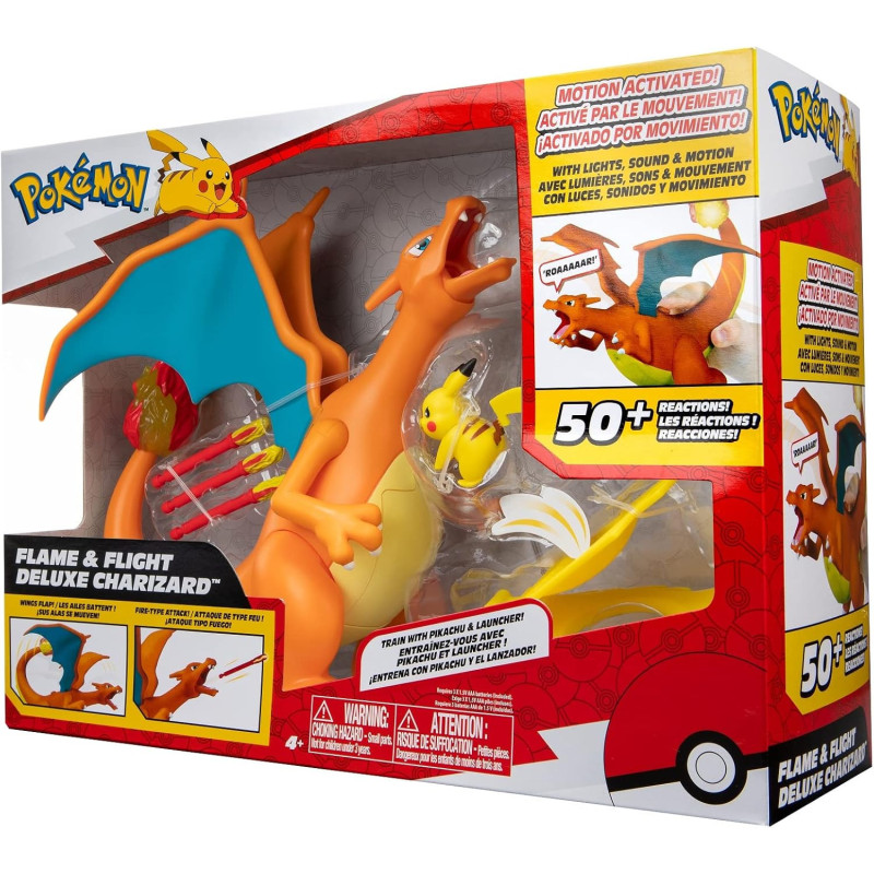 Charizard Elettronico Pokémon Bizak | Giocattolo Interattivo con Luci e Suoni