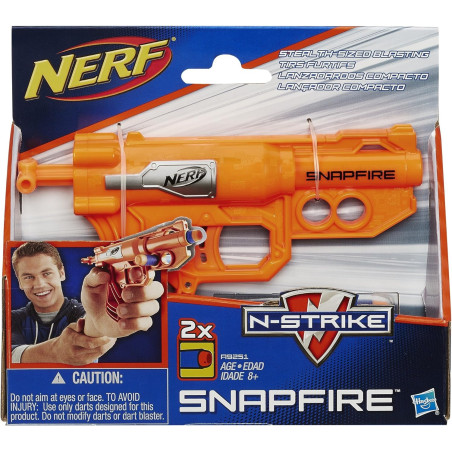 Nerf SnapFire Blaster Compatto Hasbro con 2 Dardi Elite
