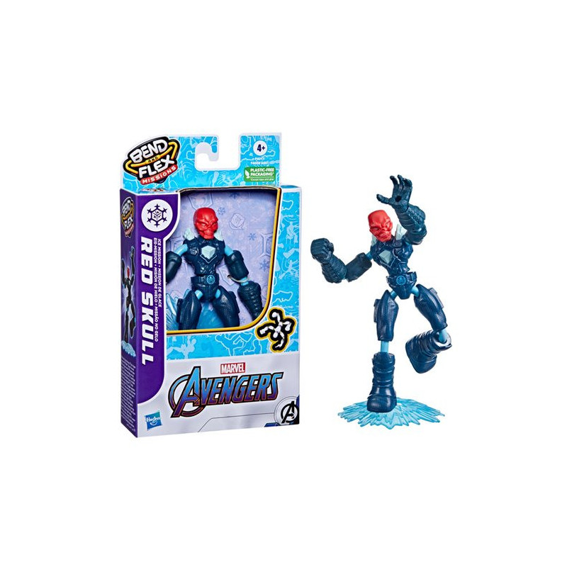 Marvel Red Skull Bend and Flex Missions Ice Mission Action Figure 15 cm