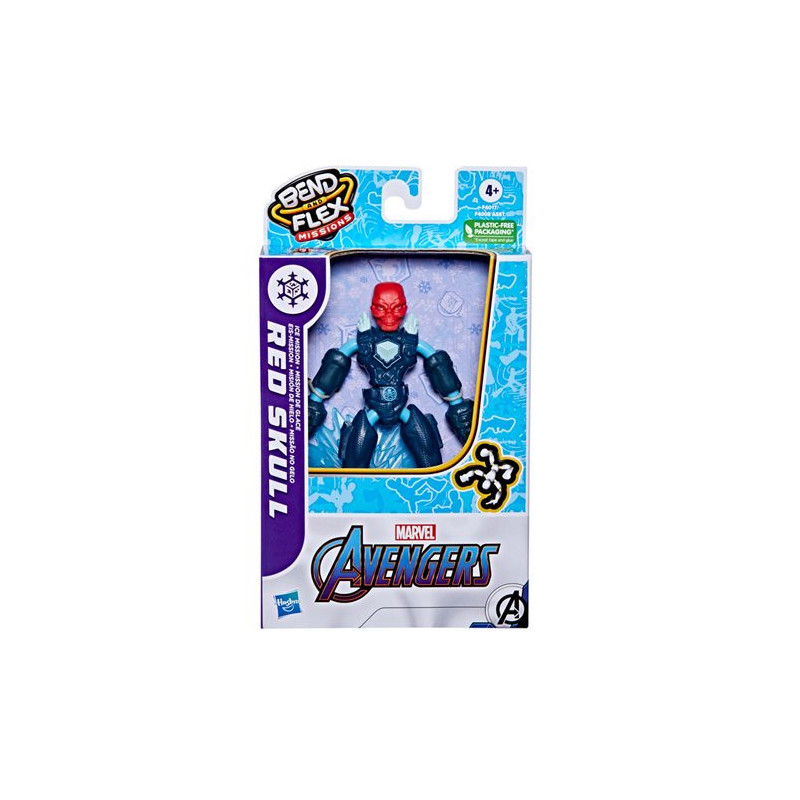 Marvel Red Skull Bend and Flex Missions Ice Mission Action Figure 15 cm