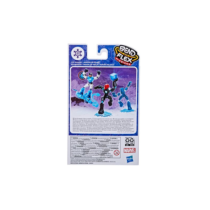 Marvel Red Skull Bend and Flex Missions Ice Mission Action Figure 15 cm